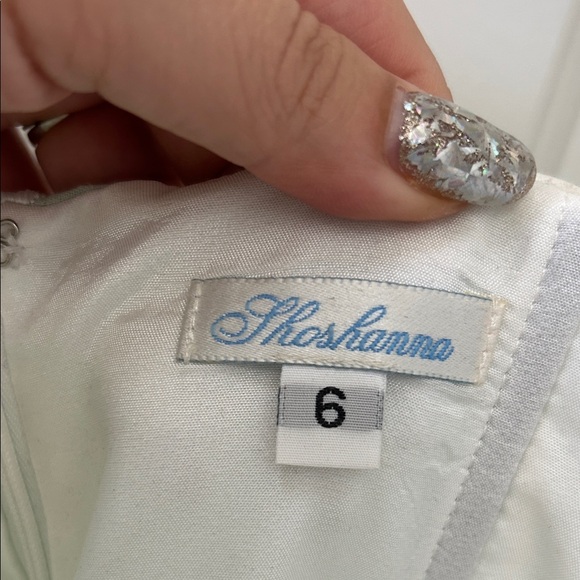 NWT Shoshanna Light Green Dress with White Embroidery - Picture 3 of 13